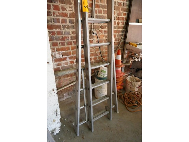 Alu dubbele opsteekladder petry 1 stuk - afbeelding 2 van  7