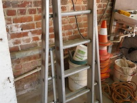 Alu dubbele opsteekladder petry 1 stuk - afbeelding 2 van  7