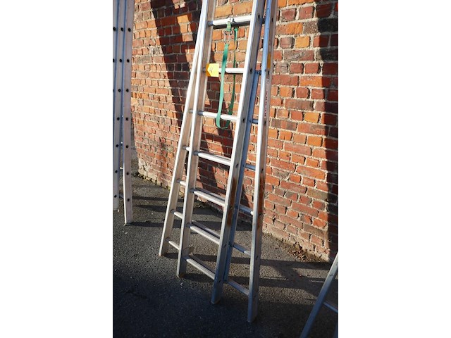 Alu dubbele opsteekladder petry 1 stuk - afbeelding 3 van  6