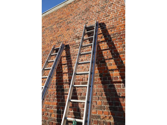 Alu dubbele opsteekladder petry 1 stuk - afbeelding 3 van  6