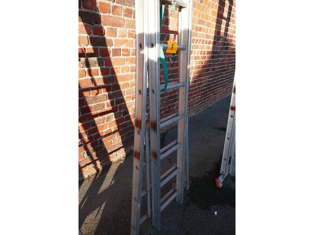 Alu dubbele opsteekladder petry 1 stuk - afbeelding 4 van  6