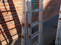 Alu dubbele opsteekladder petry 1 stuk - afbeelding 4 van  6