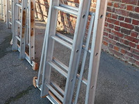 Alu dubbele opsteekladder petry 1 stuk - afbeelding 3 van  7