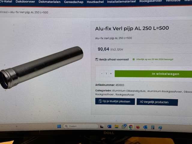 Alu fix - alu fix verlengpijp 72 x nieuw - afbeelding 7 van  7