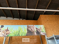 Alu kader met banners kat - afbeelding 4 van  5