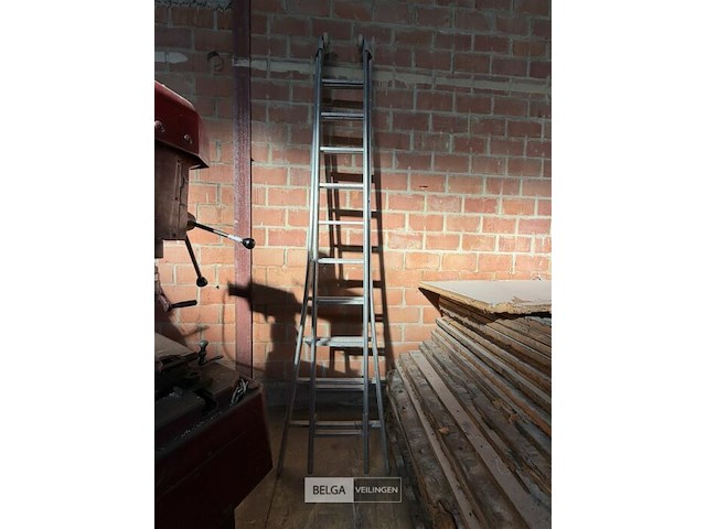 Alu ladder 2x 10 treden - afbeelding 1 van  1