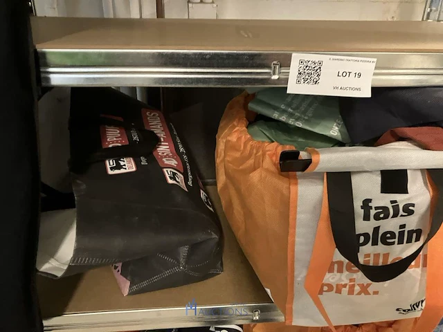 Alu opbergrek met draagzakken - afbeelding 2 van  5