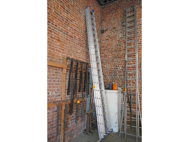 Alu opsteekladder 3-delig solide 1 stuk - afbeelding 1 van  7