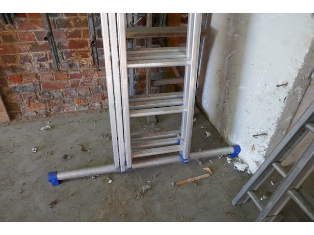 Alu opsteekladder 3-delig solide 1 stuk - afbeelding 2 van  7