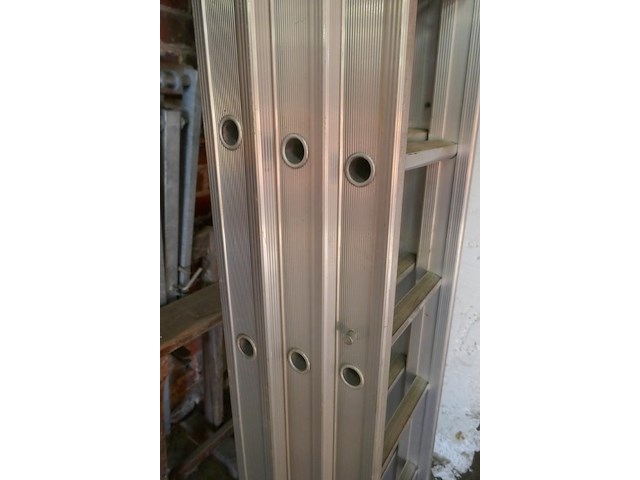 Alu opsteekladder 3-delig solide 1 stuk - afbeelding 4 van  7