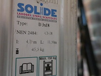 Alu opsteekladder 3-delig solide 1 stuk - afbeelding 6 van  7