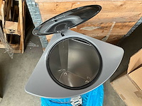 Alu quatro pedaalemmer hoogte 70cm grijs - afbeelding 3 van  5