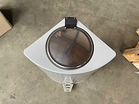 Alu quatro pedaalemmer hoogte 70cm lichtgrijs - afbeelding 3 van  6