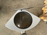 Alu quatro pedaalemmer hoogte 70cm lichtgrijs - afbeelding 5 van  6