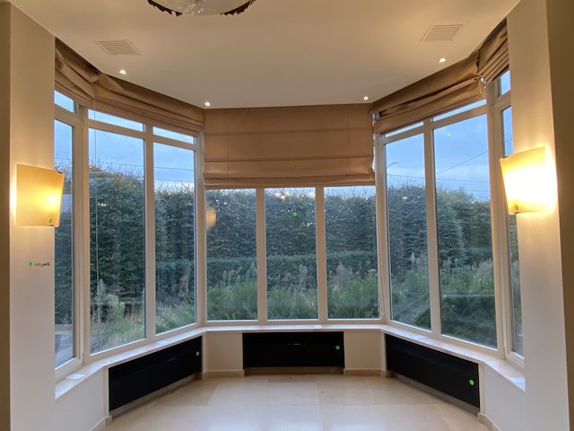 Alu ramen met zonnewering (zie tekening) - afbeelding 1 van  3