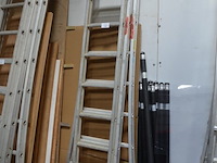 Alu schuifladder 2x10 treden, alu ladder 9 treden - afbeelding 2 van  6