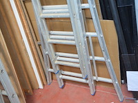 Alu schuifladder 2x10 treden, alu ladder 9 treden - afbeelding 3 van  6