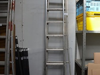 Alu schuifladder 2x10 treden - afbeelding 1 van  5
