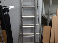Alu schuifladder 2x10 treden - afbeelding 2 van  5