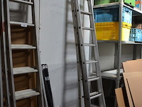 Alu schuifladder 2x10 treden - afbeelding 3 van  5