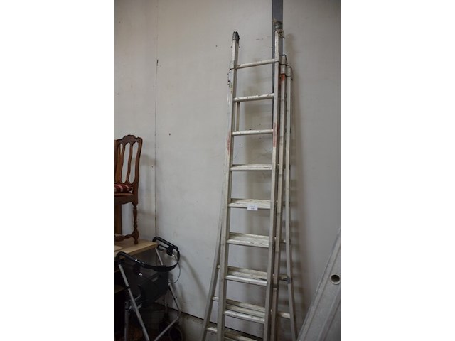 Alu schuifladder 3x10 treden - afbeelding 2 van  5