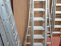 Alu schuifladder 3x14 treden - afbeelding 2 van  6
