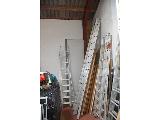 Alu schuifladder 3x14 treden - afbeelding 6 van  6
