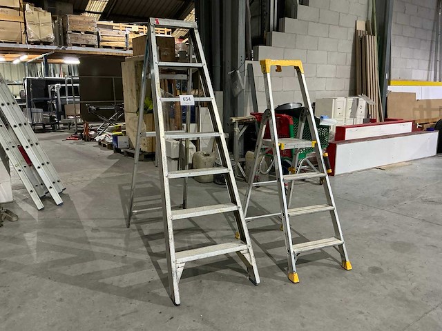Alu trapladder (2x) - afbeelding 2 van  3
