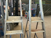 Alu trapladder (2x) - afbeelding 4 van  5