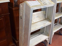 Alu trapladder 3 treden, alu plooiladder 2x2 treden - afbeelding 2 van  6
