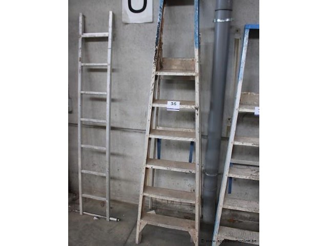 Alu trapladder - afbeelding 1 van  1