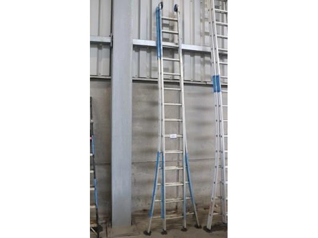 Alu uitschuifladder 2x14 - afbeelding 1 van  1