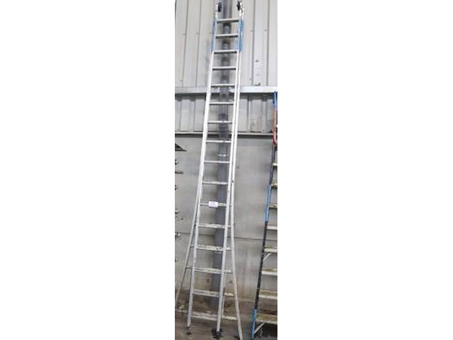 Alu uitschuifladder 2x14 - afbeelding 1 van  1