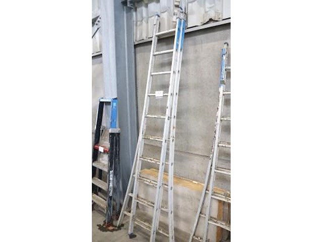 Alu uitschuifladder 2x7 - afbeelding 1 van  1