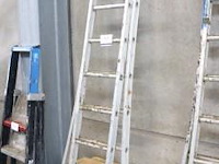Alu uitschuifladder 2x7 - afbeelding 1 van  1