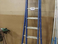 Alu uitschuifladder 2x8 sporten - afbeelding 1 van  2