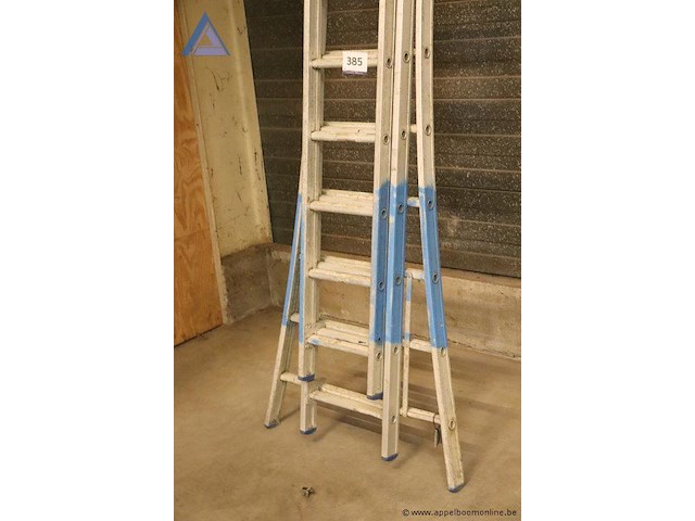 Alu uitschuifladder 3x 13 sporten - afbeelding 2 van  2