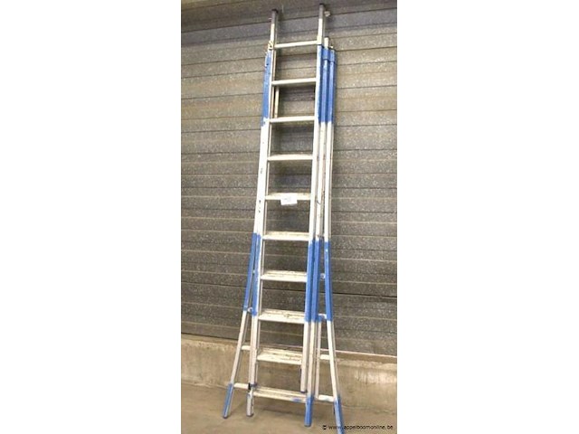Alu uitschuifladder 3x10 sporten - afbeelding 1 van  1