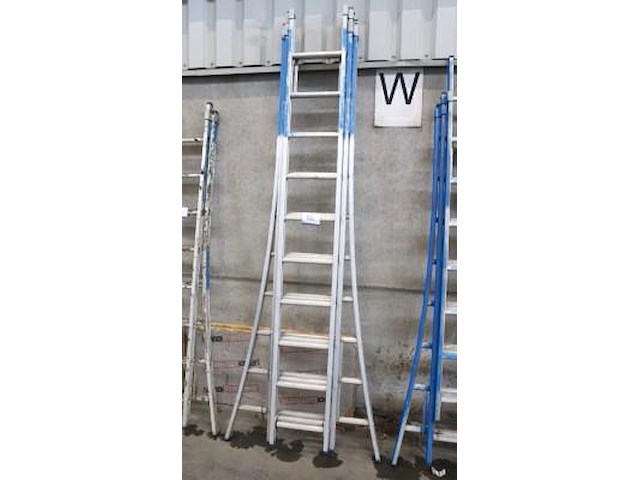 Alu uitschuifladder 3x9 - afbeelding 1 van  1
