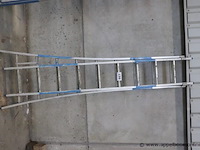 Alu uitschuifladder solide 2x9 - afbeelding 1 van  2