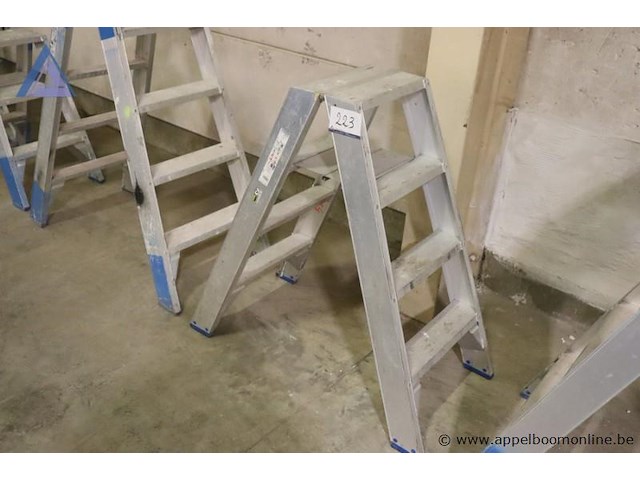 Alu uitzettrap vv 3 sporten - solide - afbeelding 1 van  2