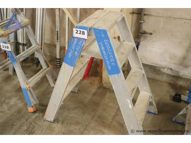 Alu uitzettrap vv 3 sporten - afbeelding 1 van  2