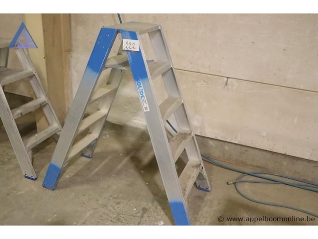 Alu uitzettrap vv 5 sporten - solide - afbeelding 1 van  2