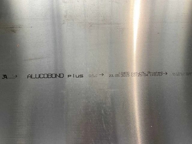 Alucobond plus natural brushed plaat (4x) - afbeelding 5 van  7