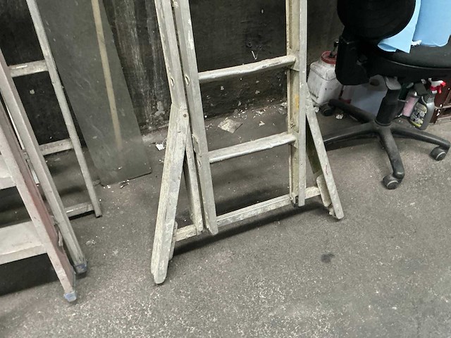 Alufort schuifladder 2 delig - afbeelding 1 van  2