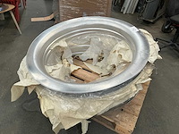 Aluminium afwerkingsring voor dakkoepel (18x)