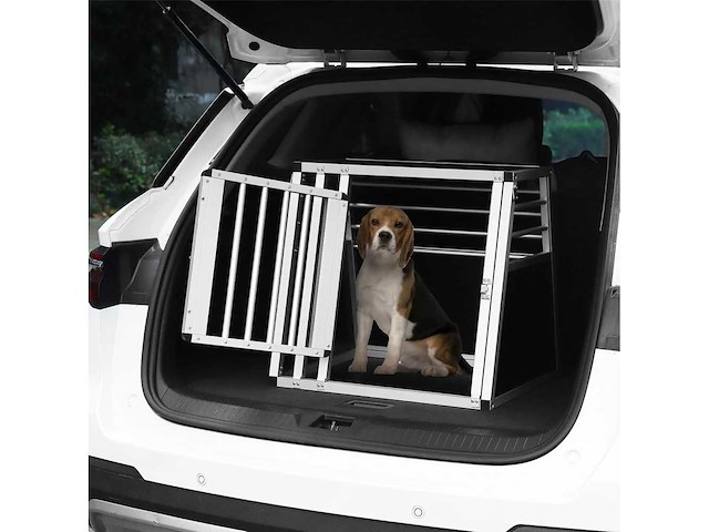 Aluminium hondentransportdoos w 60 x h 55 x d 50 cm - afbeelding 1 van  3