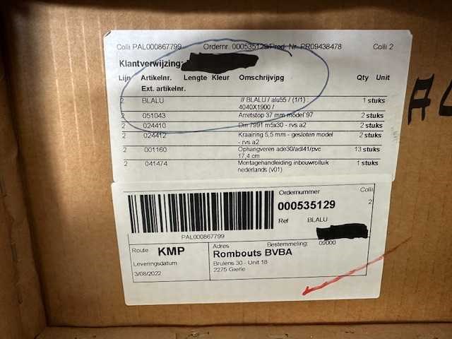 Aluminium inbouwrolluiken - alu 55 - roller blinds (6x) - afbeelding 2 van  6