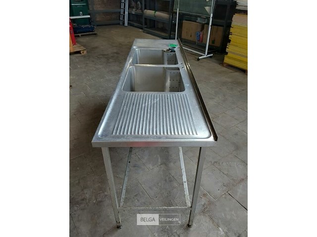 Aluminium industriële afwasbak - afbeelding 1 van  3