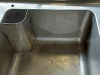 Aluminium industriële afwasbak - afbeelding 2 van  3